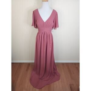 Azazie Mauve Maxi Dress